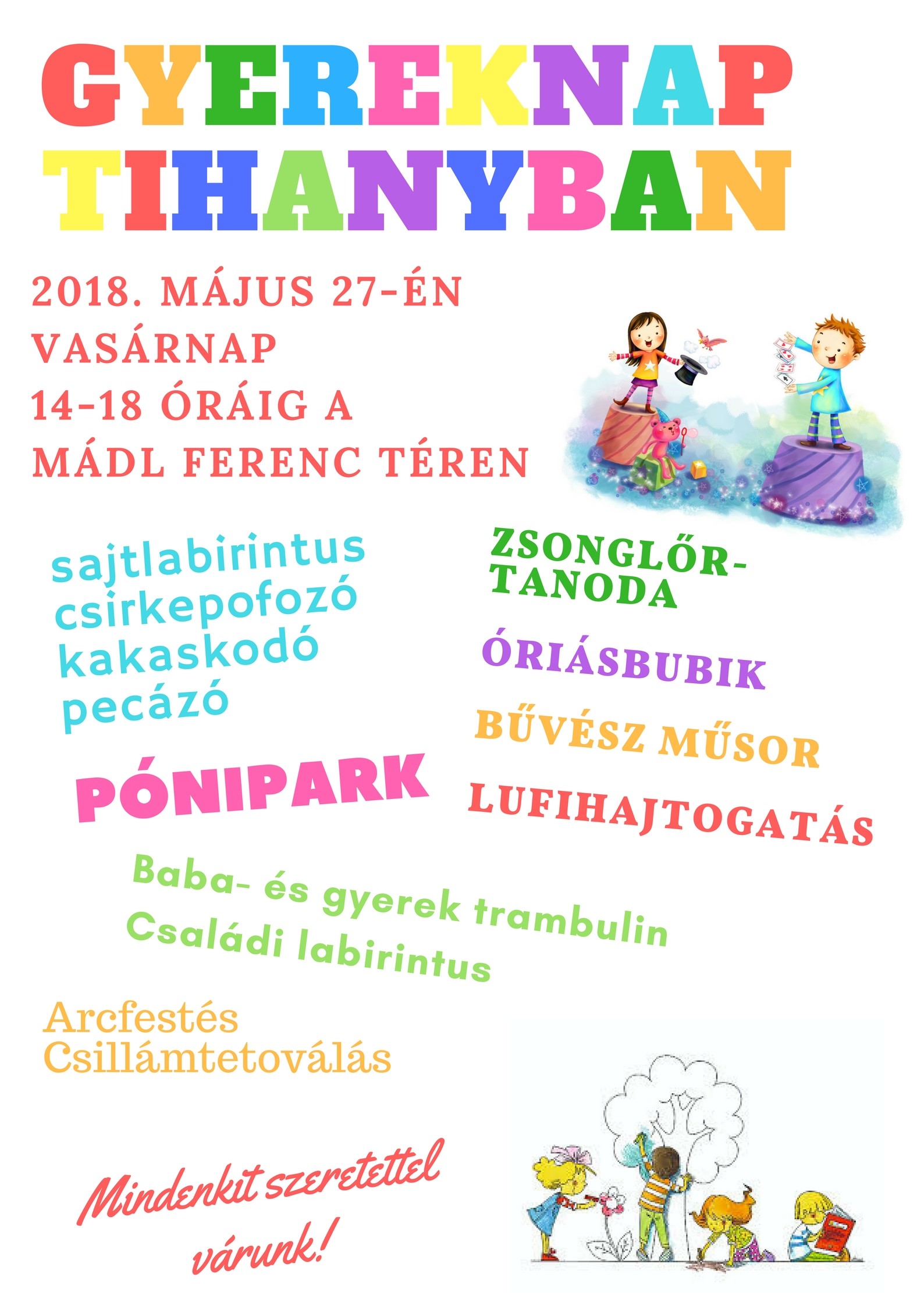 Gyereknap Tihanyban a Mádl Ferenc téren